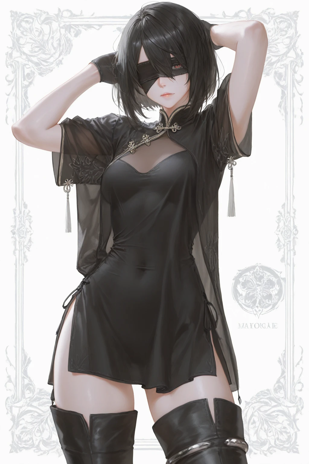 Detailed Background,Art Deco,Beautiful landscape painting,Botanical Art,Flower Art,(Floral:1.2), (masterpiece, Highest quality),Vibrant colors,colorful, Highest quality, Amazing details, Anatomically correct, Line art, Written boundary depth,Flat Shading,Bokeh, woman、14 years old、Black Hair、 whole body、 Sit with your legs apart:1.5、sexy、Passionate、Stretch your legs、(Thighs)、(Small breasts)、Slim style、(barefoot)、 Mucha style、Ukiyo-e style、Looking up at the camera、Browsing Caution,kimono, dragon kimono, partially open kimono,red bra