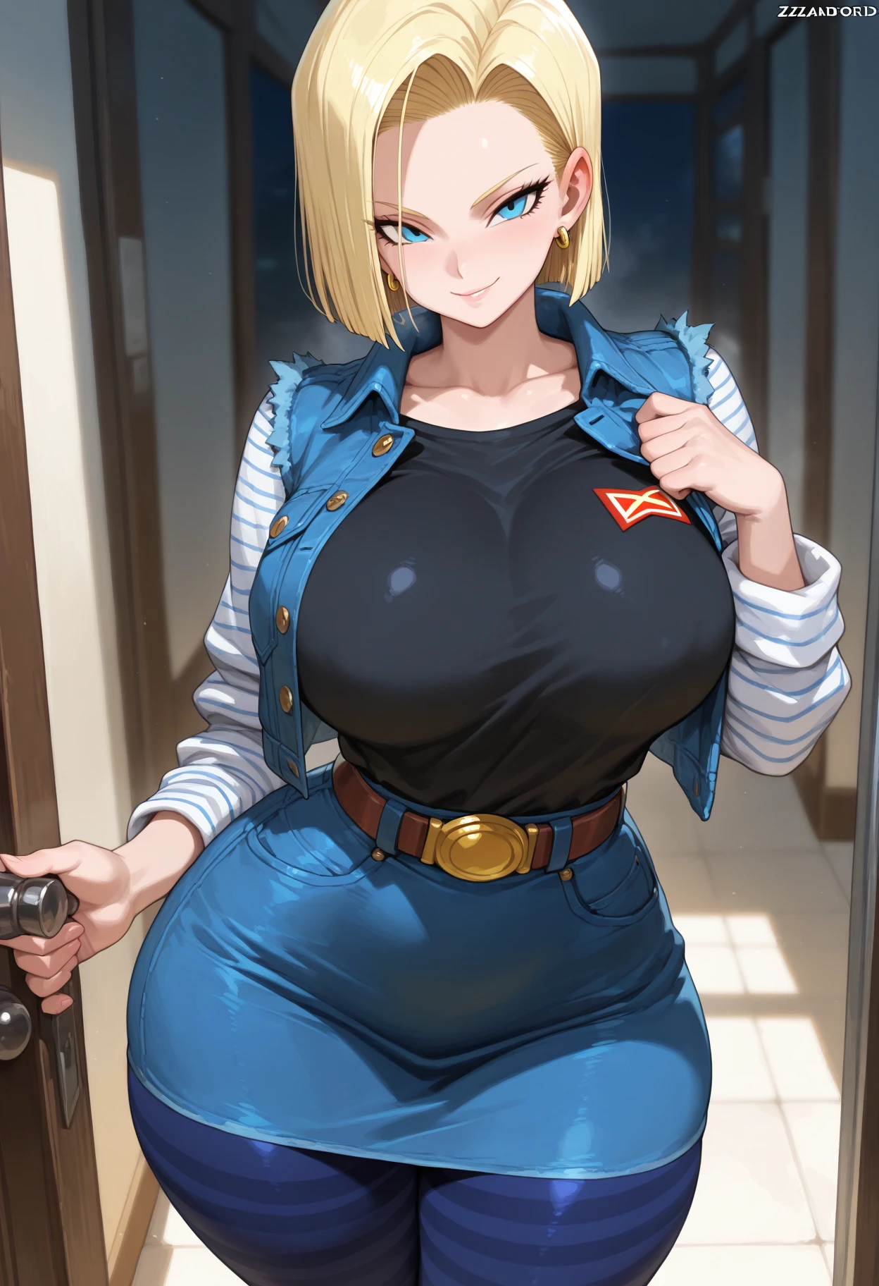 tall (very buff: 1.75) (thick build:1.5) (female) college student wearing a (blue (long-sleeved:1.25) victorian age long dress:1.25) flexing her biceps in her living room, (medium long blonde hair bob cut style:1.2) and ((pink:1.1) hairband:1.2),  (golden earrings:1.1), (expressive blue eyes),  (sweat drops:1.25), (seductive smile), (solo:1.25), (looking down at viewer)
