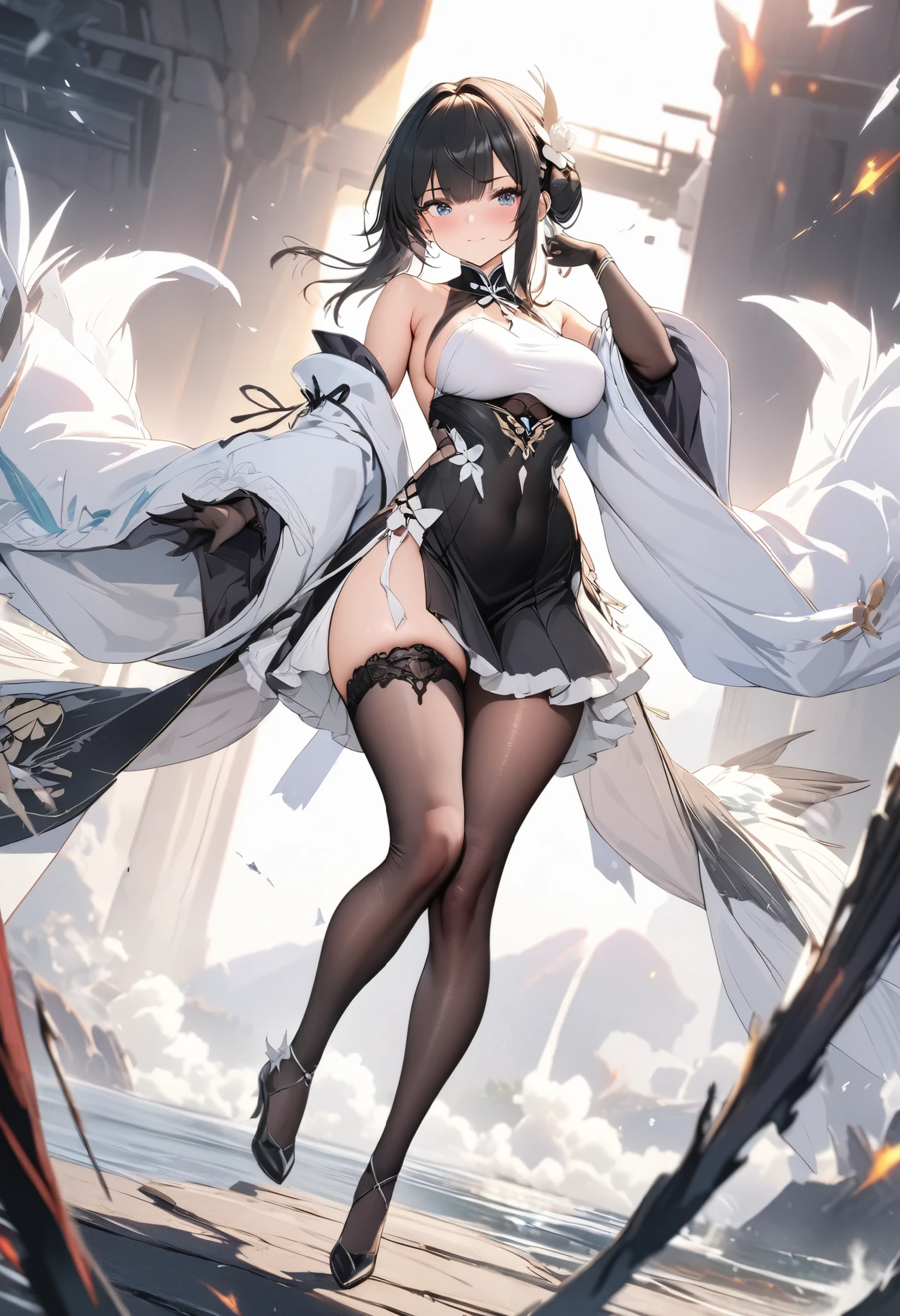 Very fertile body, fat buttocks, big breasts, fat legs，Fat hands
