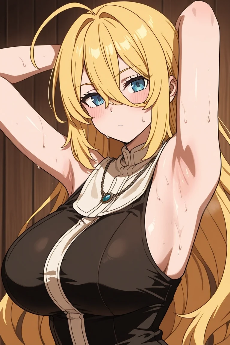 score_9, score_8_up, score_7_up, source_anime, best quality, masterpiece, BREAK, oriana rose, blonde hair, yellow eyes, drill hair, bangs, blunt bangs, 1 girl, solo, huge breasts, sagging breasts BREAK 1boy, pov, ?????, missionary sex, vaginal, vaginal penetration, lying on bed, spread legs, [ahegao,happy], saliva, drool, BREAK (((nipples))), (cupless bra:1.8), (huge nipples, long nipples:1.5), ??????, uncensored, (lactation:1.5), BREAK stockings, (Garter belt), ((crotchless panties)), ((hands on thighs)), [[sagging breast]], anime screencap,