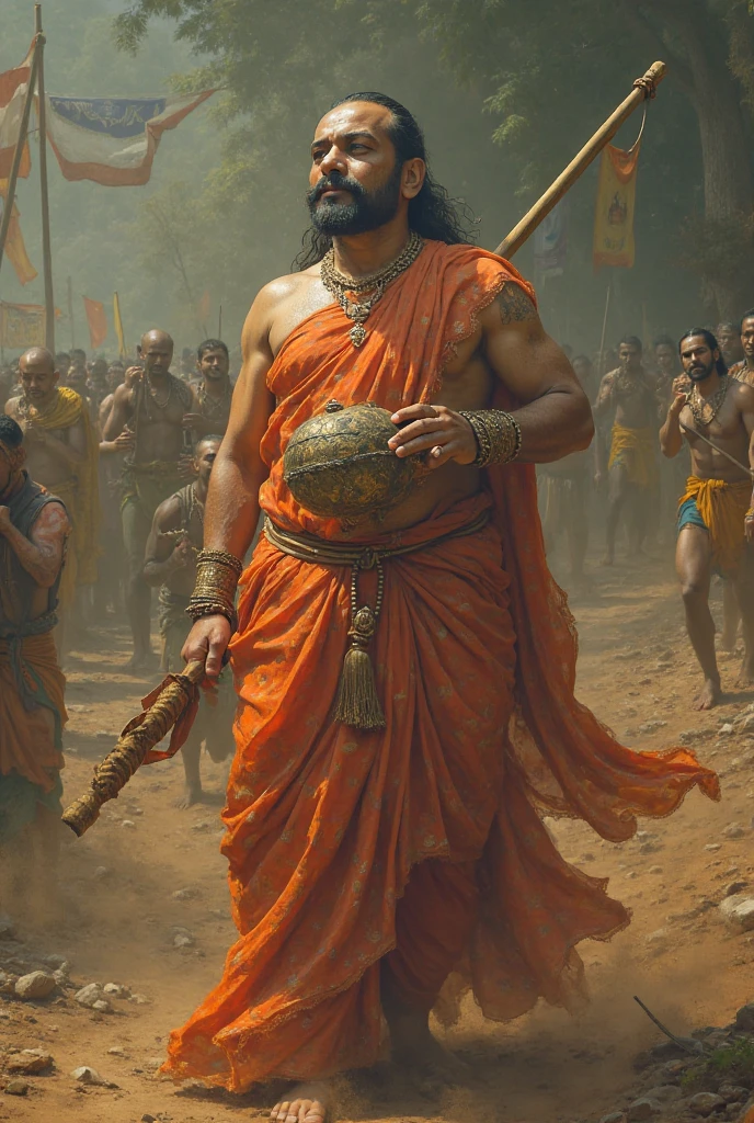 A dramatic depiction of Shivaji being crowned as Chatrapati in 1674, symbolizing the establishment of the Maratha Empire.