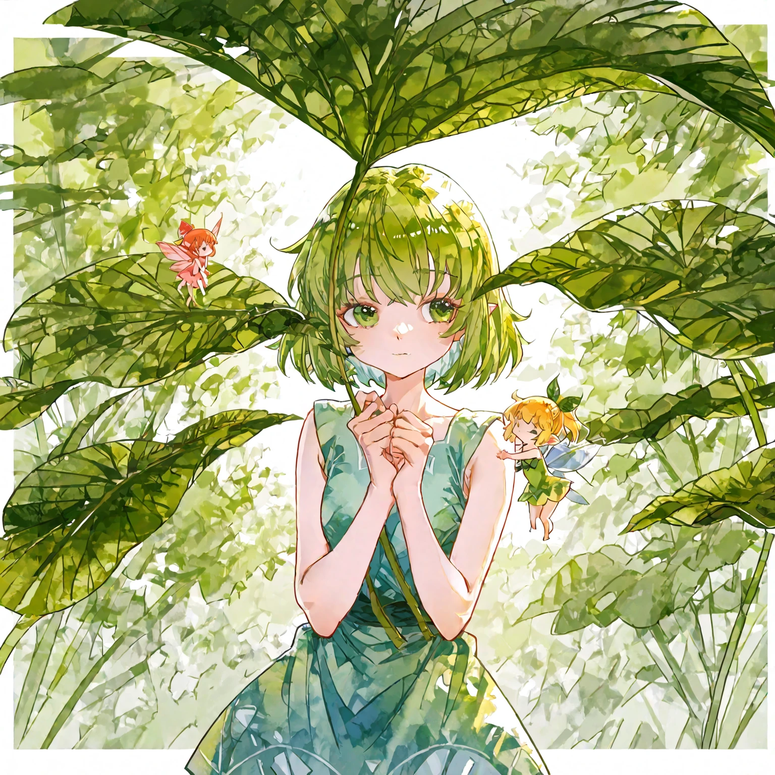 she is carnation flower.

she seems like an innocent-looking flower with a stamen as a face, orange cheeks, a small, pointed nose, six orange petals, each with stripes of a darker shade of orange on the tips, large leaves that act like hands, and a dark green stem with four light green leaves on the bottom. SPARKLE; GLITTER