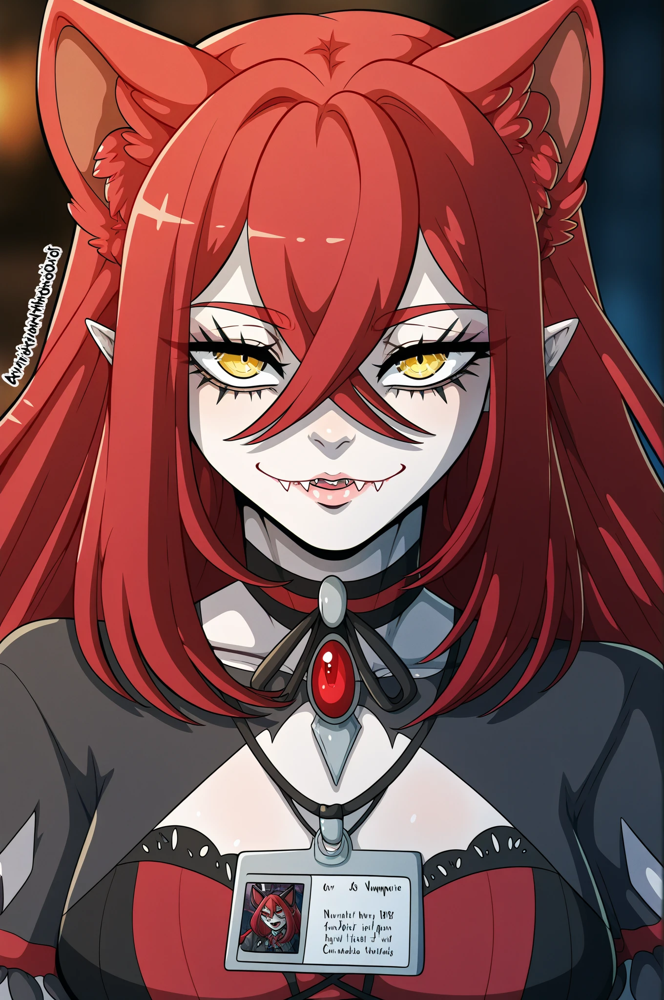 Masterpiece, high quality, 4K, solo, 1girl,
bloodless,
<lora:bloodlessBloodstained_v1:0.8>
gesugao, woman with a gesugao facial expression, red eyes, creepy face, (evil smile, sadistic twised expression, crazy eyes, face ultra focus, ultra closeup:1.25) <lora:GesuGao:0.8>