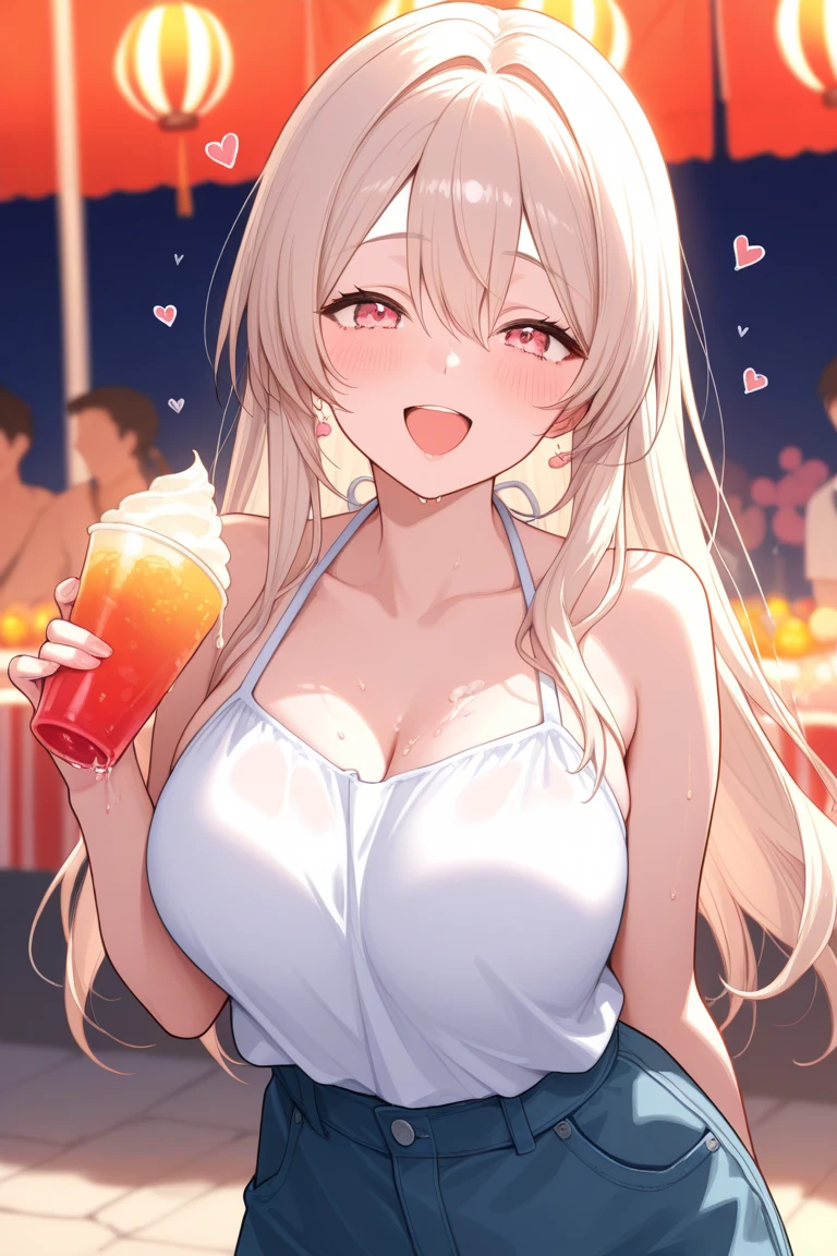 re_9, score_8_up, score_7_up, score_6_up, score_5_up, score_4_up, source_anime, solo, 1girl, mature female, anastasia_\(fate\), tan skin, tan-skinned female, makeup, eyeshadow, parted lips, Gyaru, tanned skin, shiny skin, metallic tan, colored skin, sandy blonde hair, saliva, BREAK light blush, drinking glass, bar, dim lighting, drunk, horny, inviting to join, tan lines, yellow eyes