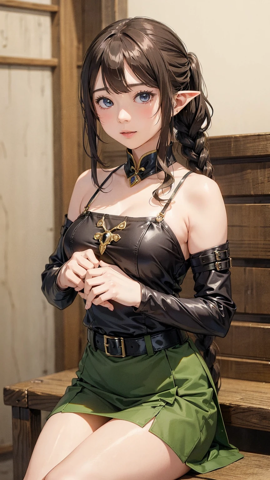 (((solo))),(((virgin destroyer sweater, choker, ecchi))), ((shy smile)), dynamic angle, in house,
