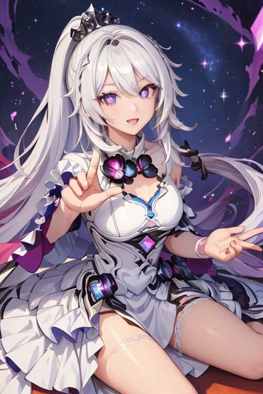 (masterpiece, best quality:1.2), 1girl, solo, <lora:KitsuneAi-KosekiBijou-LoCon32-V0_4:0.85>, cavern, glow, overalls,