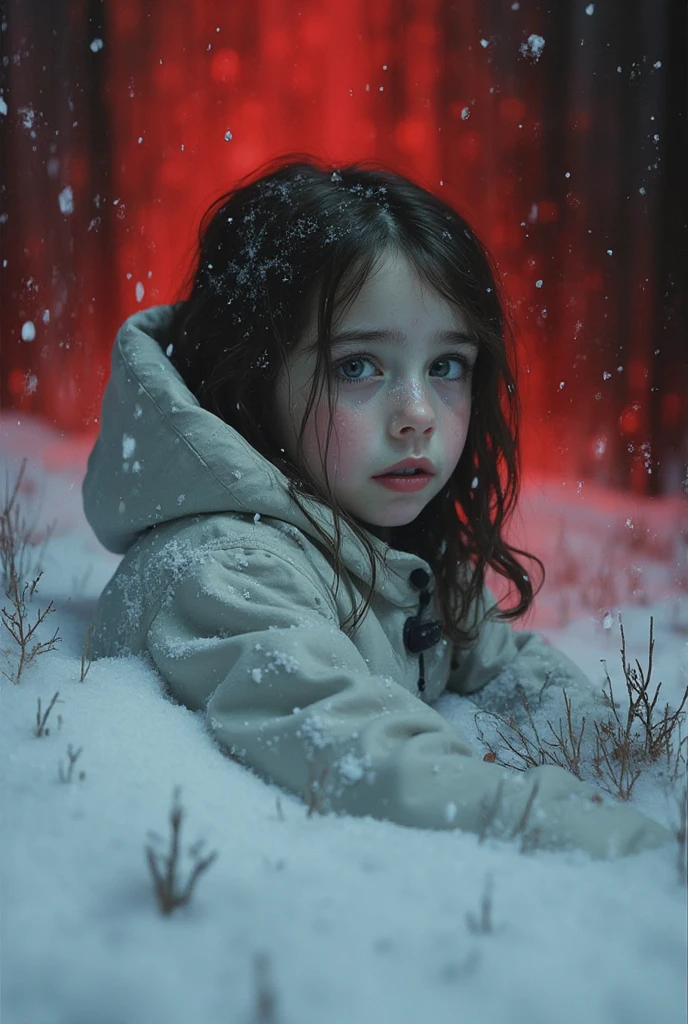 ((( masterpiece ))), (((Highest quality))), ((Very detailed)), (photograph), ((Very delicate and beautiful )),High resolution,
One girl, Age 25,
(Detailed eyes), (Detailed facial features), (Detailed Weapons), (Detailed fingers), (Leg details),
(Eyes visible through hair), ((Drunk Eyes)) , (Embarrassing :1.2),
(Toothless smile),(((Fuller lips))),
(Snow Scene),(Upper Body),Red coat,
((Dim Light)),((Film Grain)), ((Single-lens reflex camera)), ((35mm lens focal length))