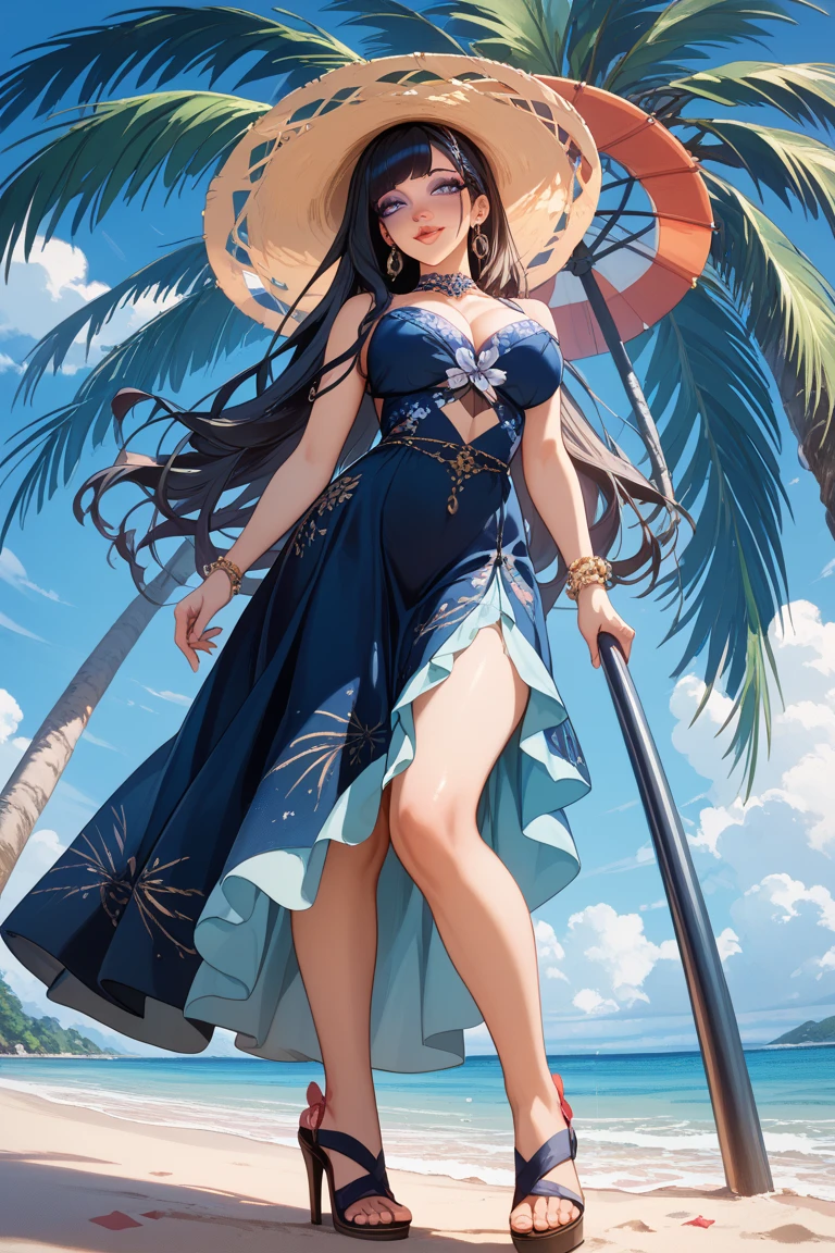 Mature Woman, blue sky, Wavy black hair, blue eyes, wonderful, Lewd smile, Full body scene, Rose gold micro bikini, Witch's Clothes, (Detailed Background: ancient ruins, Beach), Glowing Skin, Detailed face, Fine grain, Perfect Anatomy, Camel, Pussy on display, Swollen groin, Dynamic pose, Approaching perfection, dynamic, Very detailed, (Beautifully detailed face, belos Fine grain), To the viewer, Seductive expressions,