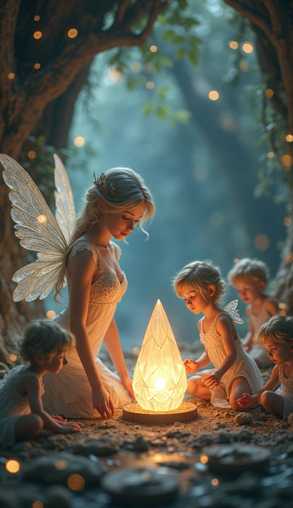 A small adult fairy locked inside a glass jar. beautiful fairy, detailed, Fancy. realist, tiny. Giant world, size difference.