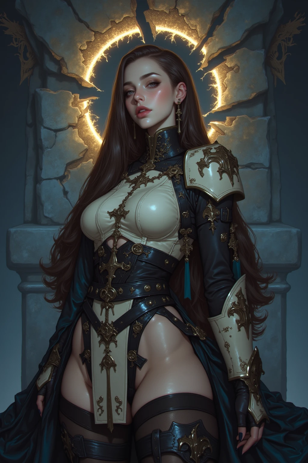 1girl, nude, NSFW, Young sexy, (black curly haired:1.2), two braids, glasses, massive sagging breasts, slim waist, wide hips, lifting skirt up, portrait, fantastic body, witches hat, gorgeous, great art, beautiful, lewd, black, ultra detailed, masterpiece, gorgeous babe, goddess, (castle dungeon, dark atmosphere) ultra detailed, masterpiece,  oil painting, renaissance lighting