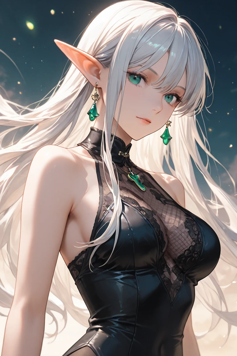 Unbeatable beauty, Skin is firm and shiny, bangs between eyes, Shiny straight beautiful platinum blonde, Silky extra long straight hair, Eyeliner, Sexy beautiful innocent 14 year old, HD big big beautiful bright blue eyes, beautiful cute girl, baby face, short sleeve,etailed face, detailed eyes, detailed hands,elf girl, full body
