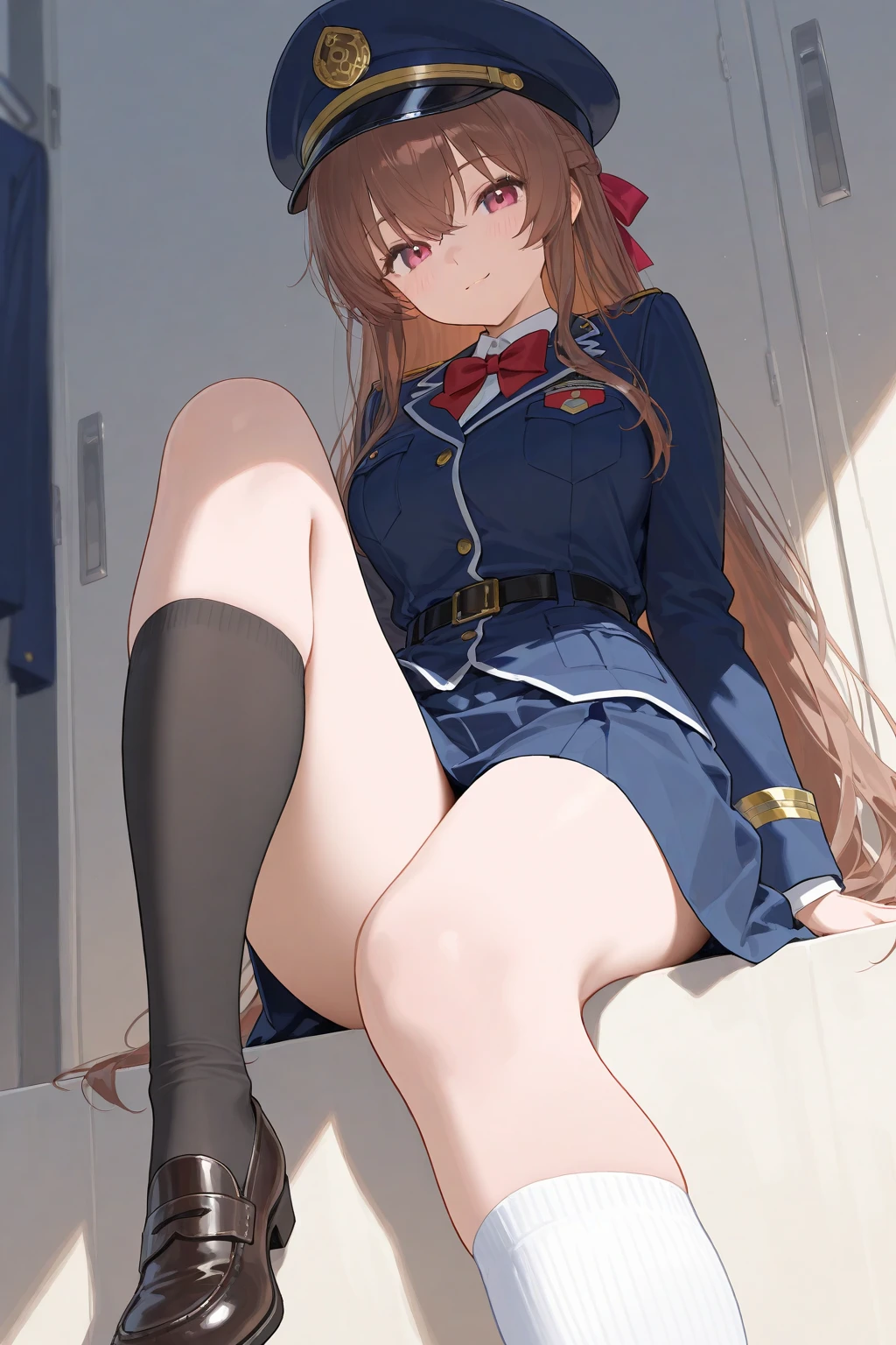 (((Spread your legs))、(((Accentuate the crotch、Shiny underwear)))、Highest quality, 8k, masterpiece :1.3)), whole body, Sharp focus :One Girl,Glowing Skin,SSexy pose,Highest quality,Tabletop,shape,Very delicate and beautiful,Hmph,8k壁紙,wonderful,In detail,Official Art,Very detailedなティッカーUnity 8k壁紙,Incredibly ridiculous,Large file size,Very detailedな,High resolution,Very detailed,Beautiful detailed girl,Realistic,X-ray,The queue is full,(((Uniform Blazer、mini skirt、Wearing high socks)))、(((Big Breasts、Brown Hair)))、(((train、trainの車内の椅子に座る、Wearing high socks)))、Stand upright、Cleavage , ((長いBrown Hair、Wearing high socks、Light blue panties))、Uniform Blazer、Sexy pose、Hairstyle: Long hair、both hands、長いWearing high socks
