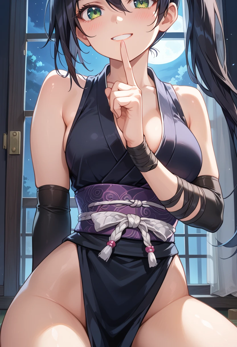 ((Moon Night)), (((Backlit painting))), ((Waterfall in the fog at night)), ((Japan-style architecture on the banks of a dark waterfall)), ((Next to a beautiful waterfall basin)), Japanese-style building with a terrifying atmosphere, , ((Sharp bewitching eyes))、((A sexy))、pale skin、(((1 girl in))), ((pale skin))、Melancholy beautiful face、(Seductive smile)、Sexy face、Nipple bumps, (((Lower breast)))、knee high socks、(((Beautiful breasts ))), Beautiful 、long boots、Super fine face、Delicat eyes、(Double eyelids)、 (((1 Japan Woman)))、 Beautie, sixteen years old, Wavy Hair、barechested、Underhair、Realism、wetting hair、(Japanese style kimono), ((See-through kimono:1))、((Black kimono:1)), (Revealing clothes), Open Wareme, Beautiful , (Spread legs), ((m-legs)), ((Leg up)), ((Arms up)) ,Beautiful hands,not any dressed, I'm not wearing underwear, Female masturbation、(Opening legs)、(squatt)、(((erectile nipple)))、long teat、((Open your clothes)), I wasn't wearing panties,Expose the lower body, (dark purple lipstick), (Show off ), (Bottomless),