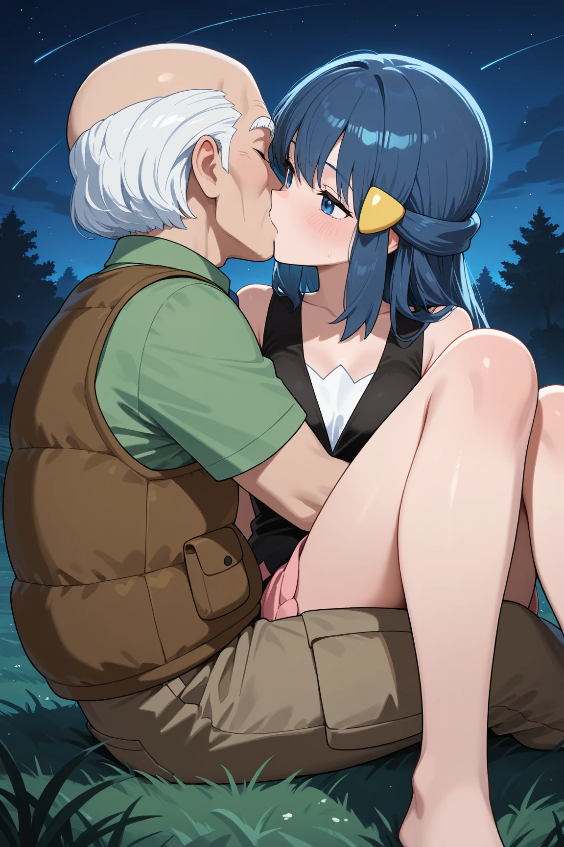 1 girl, bangs, medium hair, green hair, blue eyes, forest, tree, nature, waterfall, outdoors, night, raped, hdr, topless, nude, big breast, wearing bike shorts, cum, looking ass, Ass Focus, squatting cowgirl position, cowgirlpose, cowgirl position, 1boy, big ass, focus ass, arm grab, arms behind back, 3boys, ahegao, open mouth, pervert, bike shorts, black bike shorts, multiple penis, licking penis, double penetration, 2boys, anal, vaginal, all fours, from behind, ass, penis, testicles, mmf threesome, straddling, from side, all fours