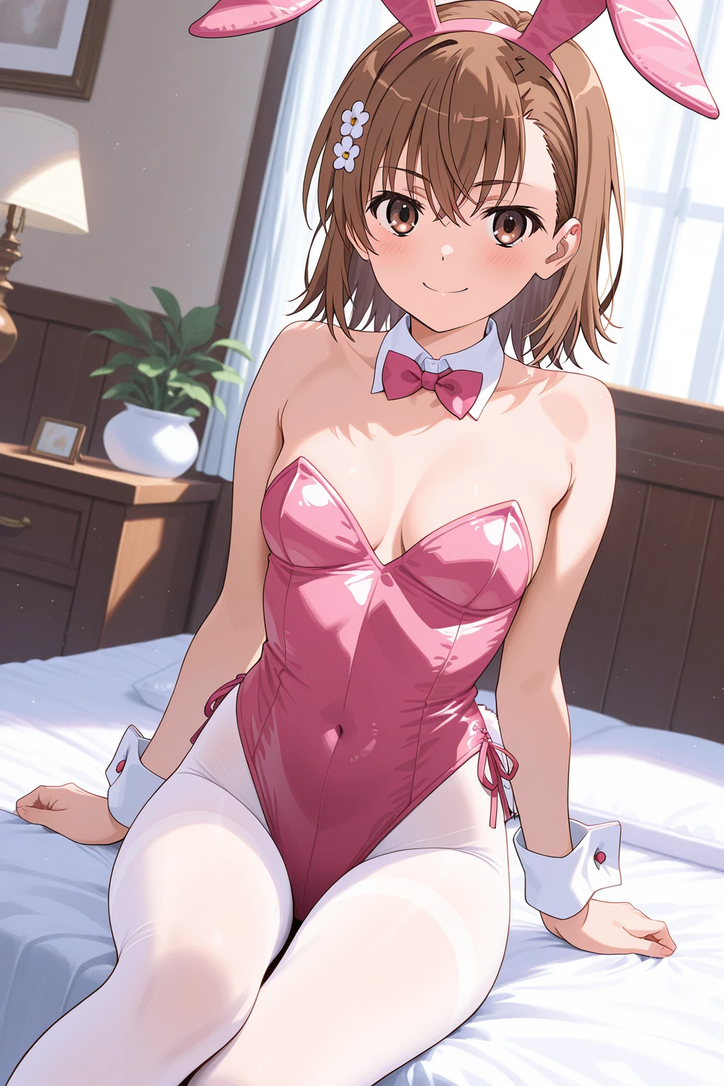 (masterpiece, best quality), 1girl,   <lora:miku_bunny:1> bunny_leotard