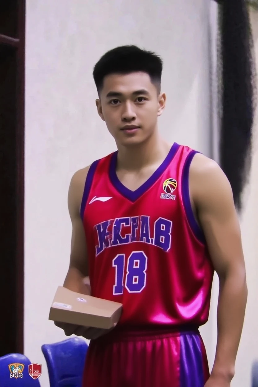 1 person,19 year old muscular man,Wearing a white basketball vest,white basketball shoes,Catching a basketball on the basketball court,soft light,masterpiece,best quality,8K Ultra HD,digital SLR camera,film grain,Fujifilm XT3 Realistic Art by Midjourney and greg rutkowski