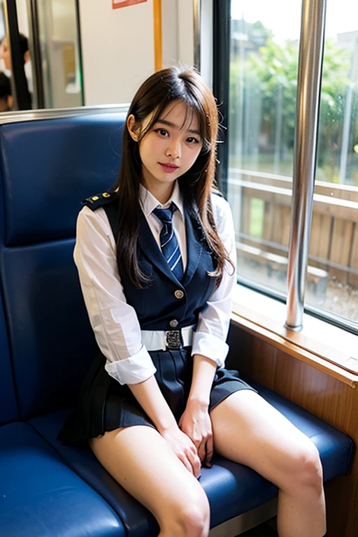 {8K,born},(realistic:1.3), face with shadow, Depth of written boundary, 学born服, {学bornカバン}
beautiful details,great art,(((very detailed))),
{1 girl sitting,bangs,女子高born},{sleep,close your eyes},{white panties:camel toe},{skirt],
{cowboy shot},from before
,(((very detailed))),in the train, a young woman is sleep contentedly. Through the gap between her legs and skirt,{ I can see her panties}. Because the car is shaking, Calm facial expressions and gentle breathing create a calm atmosphere...
,(((very detailed)))