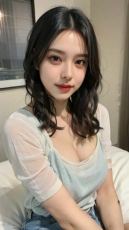 highest quality, Ultra-high resolution, Highly detailed skin, Physically Based Rendering, (((A round-faced Japanese woman in her 20s,She is supporting her chest with her arms and is not wearing underwear., Large Breasts, Nipples are also visible, from the front))),(Beautiful background:1.2), ((Cleavage)), ((Showing Nipples)), (White swimsuit with a wide open chest) .(((No chest pads)))、(Fabric so thin that you can see through) (((The outline of the nipples clearly expresses the shape of the nipples..、Nipples)))、(Areola, (Realistic: 1.4),(Realistic), (front)(((Young Face))), (Written boundary depth), (((Nipples visible through clothing)))