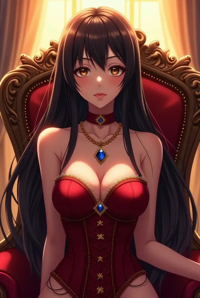 seductive smirk, maximum quality face, anime, colossal breasts, biggest breasts ever, gigantic breasts, vast breasts, anime girl, drawing, long hair, straight hair, black hair, 4k, sharp focus, smooth clean skin, regal, beautiful, cute, pretty, unrealistically massive mounds, 2D, perfect lips, beautiful eyes, seductive, cruel, mean, merciless, confident, evil smile, yellow eyes, detailed eyes, realistic hands, beautiful detailed lips, mean, cruel, dominant, anime, anime style, 2 dimensional, drawing, confident, happy to be in charge, bratty, evil, no morals, perfect, pretty, cute, long beautiful legs, huge ass, cruel queen, cruel smile, rich, wealthy, regal, mean