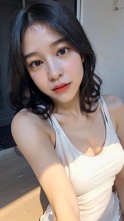a beautiful korean girl, 20 years old