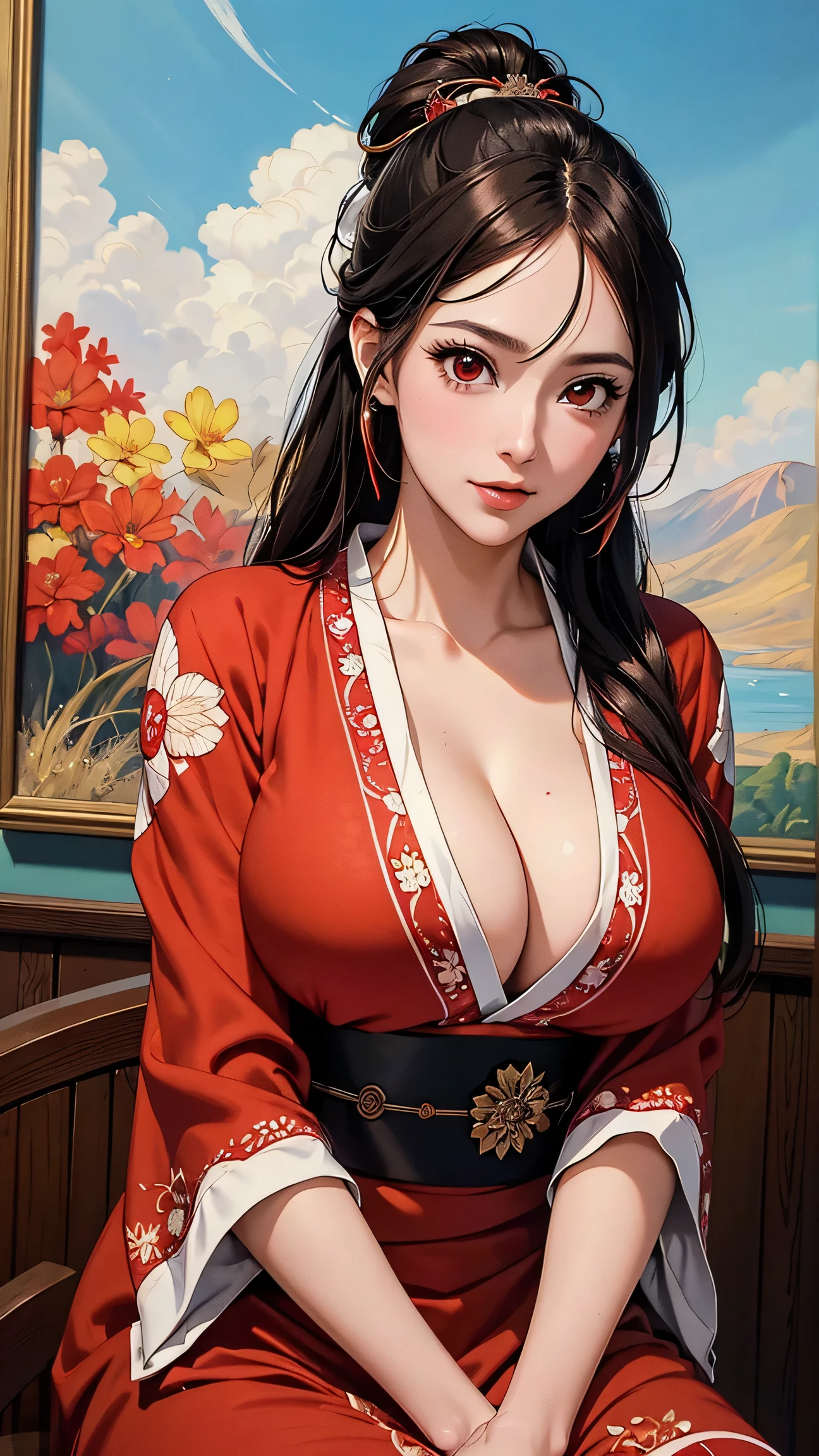 lucy pinder, portrait, smiling, geisha, super hot