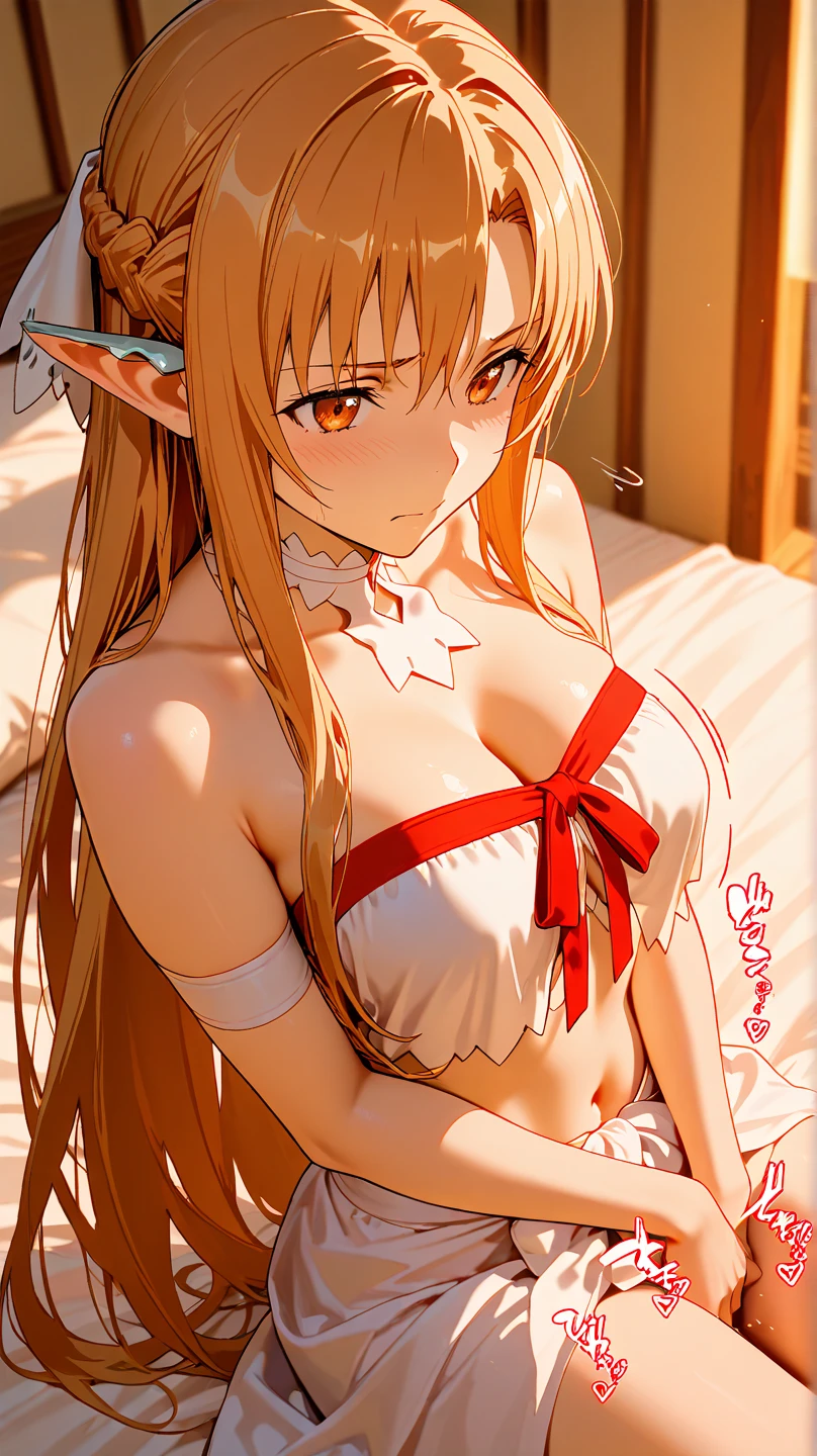 (masterpiece, best quality), 1girl, head wreath, white dress, , , lace wedding gloves, white lace legwear,nipples,orgasm face,vaginal, (sex,hetero),blonde hair,braids,,,nsfw,(pointy ears:1.2),green eyes,18yo,long hair,(penis insert pussy,vaginal penis,cum on pussy:1.3),(love juice:1.5),(orgasm:1.5), (breastmilk:1.0),(steam:1.1),(wet:1.1)