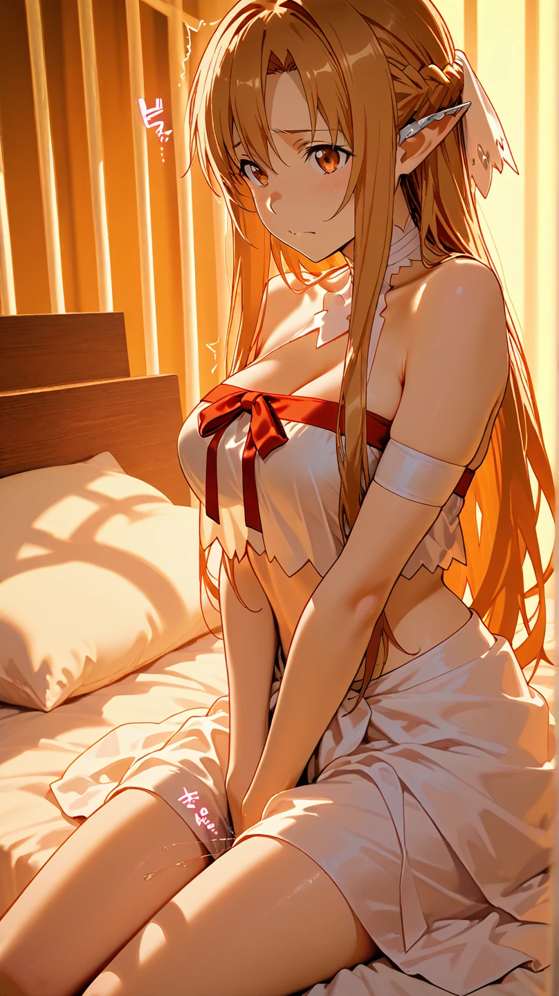 Shiny blond hair, loose hair, very long hair, sophisticated haircut, thin and oval face, very sexy and sophisticated transparent red dress, sexy red very transparent clothes, thighhigh stockings, embarrassed, submissive, nervous smile, cute and blushing 18 years old anime girl, look away because she is embarrassed and blushes, bright blue eyes, detailed face, detailed members, detailed arms, detailed hands, ((((sparkling diamond jewelry)))), tiara, ((makeup)), high heels, thighhigh stockings, puffy sleeves, long gloves, long eyelashes, long hair, blonde hair, ((((shiny red transparent dress)))),
Girl lying, tied by ropes, shackled, can no longer move, tied tightly, very hard tied up with lots of ropes, hampered by so many ropes that she can no longer move, bound hands and feet, ropes tie his whole body, tied extremely tightly and forcefully to her bed by a lot of ropes, its limbs are strongly tied together by ropes, his torso is tied up with thick cords, her chest is so tied up with ropes that it sticks out, her legs are tied tightly with thick ropes, his hands are tied behind his back with ropes, she can no longer move her feet, her hands which are tied by thick ropes, she desperately tries to free herself, likes to be tied tight with big ropes, likes to be immobilized by big ropes, lying down, his hands and feet are strongly tied to the railing of his bed, s'lie in bed by big ropes, his legs are pressed together and tied with ropes, its limbs are held vigorously by imposing ropes, her hands are tied securely behind her back by ropes, her chest is compressed by strong ropes, she is pressed against her bed and restrained by large ropes
(shibari, arms behind the back:1.4), (hands on the back), (masterpiece, best quality) 1.5, 1girl, solo, (sexy, beautiful woman, perfect face, perfect eyes, perfect hands), samus aran, black leather dress, kneeling, (shibari, arms behind the back:1.4), (hands on the back)