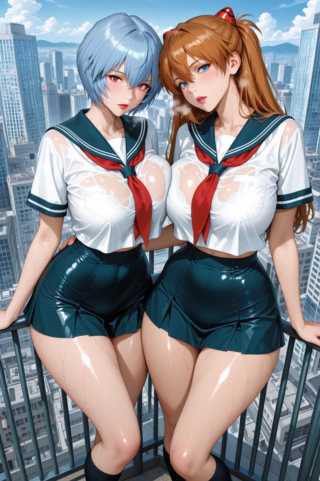 (8K ,Ultra-detailed,Super real photos,Best masterpiece,Nature,perfect work of art,perfect female body),two women,Sister and sister, sisters,rainbow hair,perfect face,(huge tits),neighbor wife,woman hairstyle,elegant wife,At the police station,Exquisite and ,wearing police officer uniform,police uniform,super short thong,穿着低胸露肩police uniform,T-shaped small,huge big,naked leg,full body shot,elastic muscles,raised raised raised,Obscenity exposed