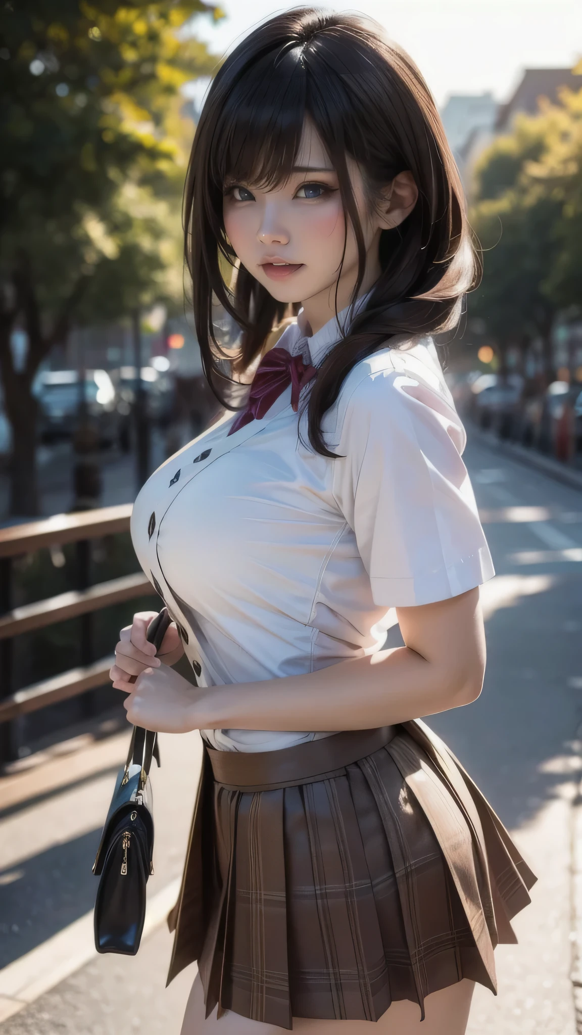 school uniform,(random place),(random porn poses:1.2),(random hairstyle),(big breasts:1.5),(movie-like scene,best image quality,(8k), surreal, 最high quality, high quality, High resolution, high qualityな質感, high detail, beautiful, be familiar with, Detailed CG, detailed texture, realistic expression, masterpiece, in front, dynamic, bold)