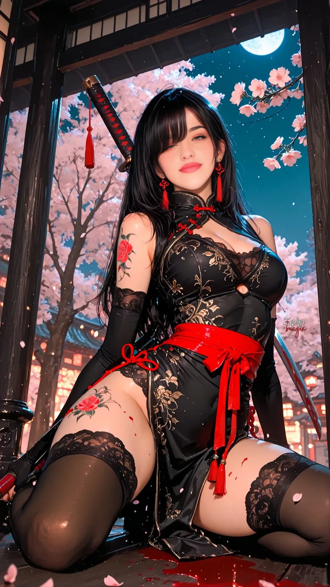 ((One mother and her 7-year-old daughter are outdoors)))), (((mother is on all fours))),((7-year-old daughter)),(((Beautiful Japan mother in lingerie)),((Her beautiful 7-year-old daughter in a latex suit))), (mother wearing only a bra and panties), bondage fashion, mother has a dog collar, The dog collar has a leash (((daughter has a leash for her mother's dog)), garter belt, stockings, pin heels, best quality, master's piece, ultra high res, (photorealistic:1.4), RAW photo --auto --s2