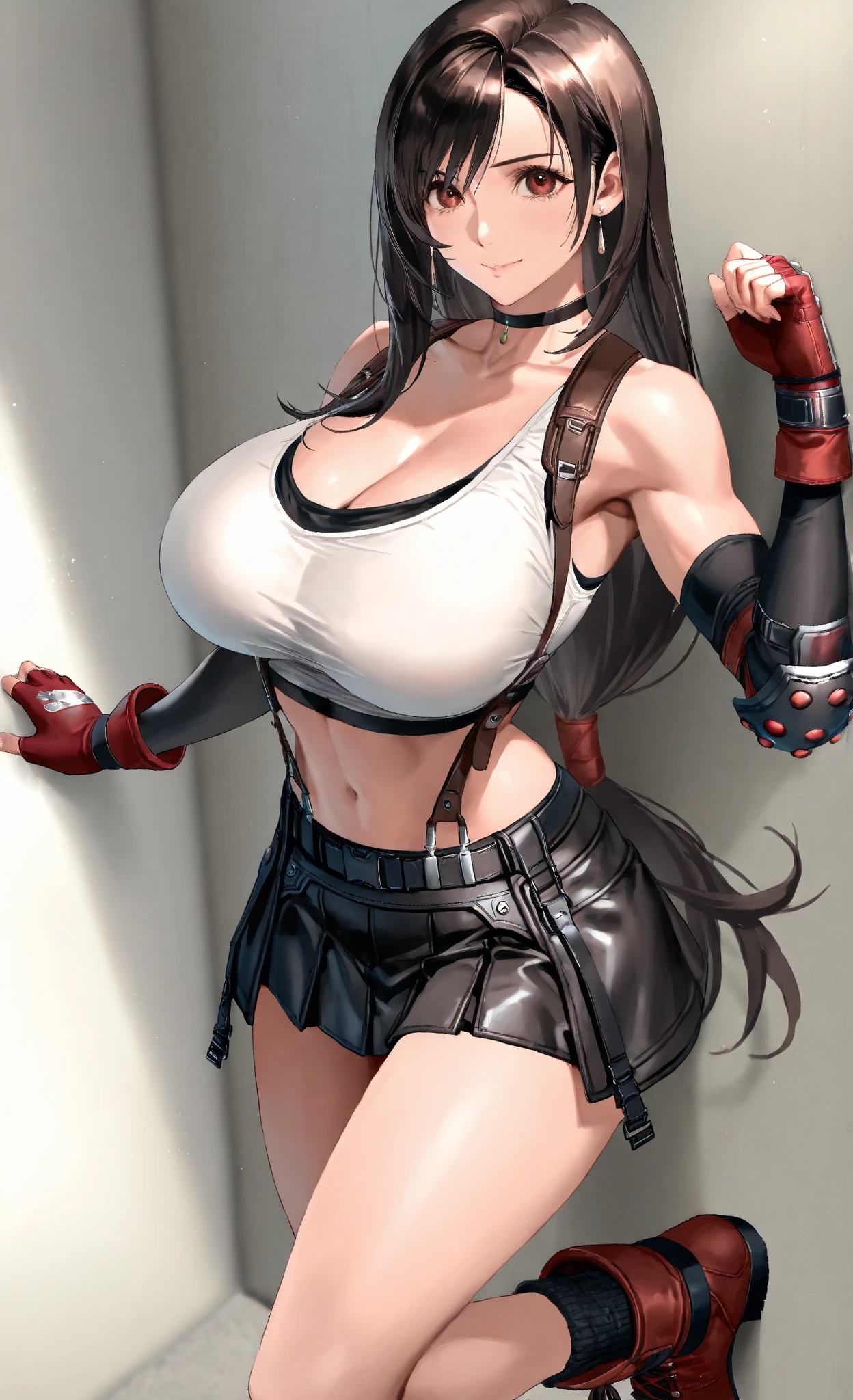 Tifa Lockhart with a big penis between her breasts　Massive 