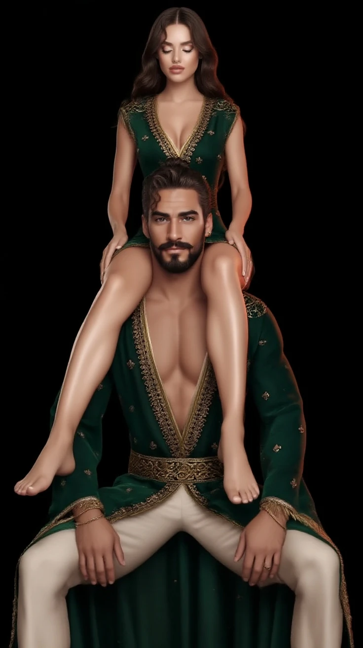 One Handsome Chad hugging three beautiful bitches passionately-tackling him and touching him, dressed in sexy underwear, perfect sexy bodies, racially diverse skin tones, women: beautifully-textured long flowing wavy hair, women: clothes revealing cleavage shoulder midriff collar bone, seductive, materials, golden hour, , jewelry, golden hour, photorealistic, masterpiece, in love, grins, perfect faces, Flirtatious, setting: a living room sofa, Christmas decorations, harem, watercolor, cinematic 8k professional photograph with raytracing and subsurface scattering and backlighting, tattoos, nice asses