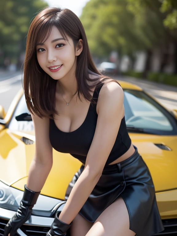 （masterpiece）、(highest quality:1.5)、(16K Wallpaper:1.2)、(Photorealistic:1.2)、(Ultra-detailed:1.2)、(超A high resolution:1.2),(Surreal), (figure), (High resolution), (Very detailed), (best figure), (Professional), (Realistic), (Post-processing), (maximum detail), (Very detailed),(Sharp focus), Sharp focus:1.2,Photorealistic, Ultra-realistic, Backlight, Bright light, (Improvement of quality:1.4),

Healthy thighs、Narrow waist、Big Ass、（Beautiful legs）、((Perfectly detailed five-fingered hands)),（Anatomically correct body）、((1 female:1.４))、Realistic Skin、（Small chest：1.4）,Pretty woman with perfect figure:1.4,(from the front:1.5), (Enhances the beauty of skin texture:1.1),

 (Beautiful fine details), (Detailed face),Beautiful realistic face,No makeup、美しいBlack Hair、Super Beauty、The best smile、Natural color lip、Even bangs、((29-year-old woman))、Bob Hair、Hair blowing in the wind, (Black Hair, Iris, Watery eyes, Shining Eyes, Short Bob Cut, Small earrings, Lightly reddish), Hair behind the ear、No makeup、(Drooping eyes)、 Beautiful fingers, Perfect hands, Nice hands, Beautiful legs, Beautiful feet, Beautiful thighs, Beautiful tiptoe, Detailed skin, alone, One girl,  Smile, View your viewers:2, whole body, Elevation,business suit,,(sports car, street: 1.2),Spread your legs boldly,Emphasis on the crotch,