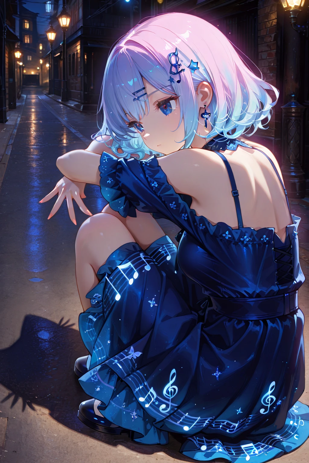 (master quality, amazing detail, amazing eyes), 1girl, out at night in the pouring rain wearing nothing but her pyjama top, the pyjama top is coloured teal, teal colour clothing, teal top, extremely detailed purple eyes, depressed expression, extreme detail, various poses, short caramel blonde hair, 17-year-old, young woman, outside, very small B-cup breasts, lots of raindrops, heavy rain, (very short caramel blonde hair), cinematic lighting, masterpiece, best quality, (depth of field hdr 8k 4k wallpaper cinematic angle, cinematic lighting:1.5), (masterpiece, best quality:2.0), detailed clothing, modern-day, cotton fabric, sat of the ground, huddled, alone, soaking wet hair, sitting on the pavement, sitting on the ground, sat on the floor, alluring purple and gold eyes, ((purple eyes)), Detailed Iris, cotton or woollen fabric, dull wet pyjama top, goosebumps, bare skin, very short pyjama top, see-through clothing, vaguely translucent clothing, tits pressing through, vagina barely hidden, sat on her bum, knees up,