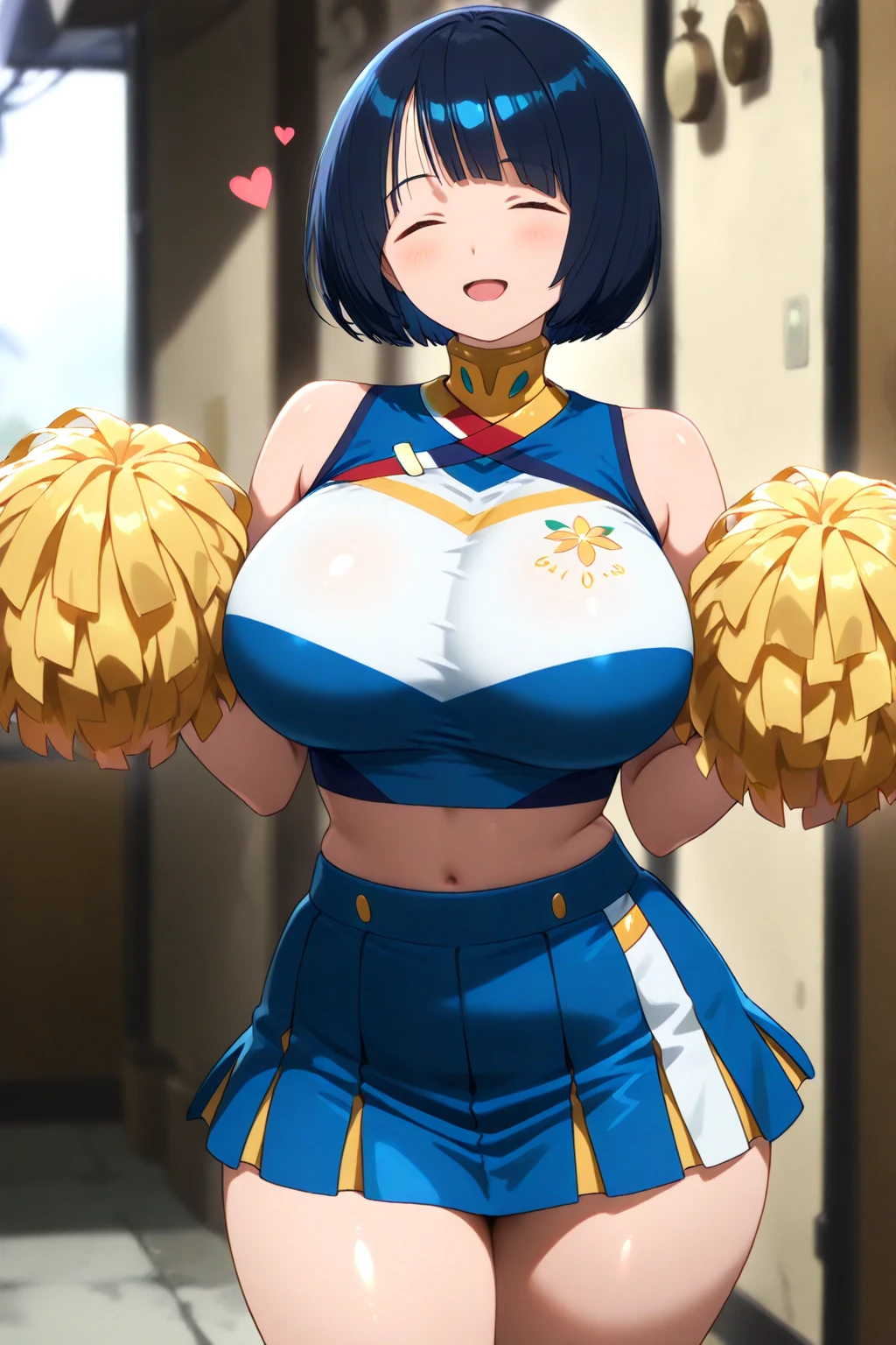 (8k, RAW photo, best quality, masterpiece:1.2),((4girls group, gigantic breasts,)) smile, cheerleader costume, cleavage,((breasts out,nipples,))((camel toe,???????,)) looking at viewer, cheerleading for me, cowboy shot,