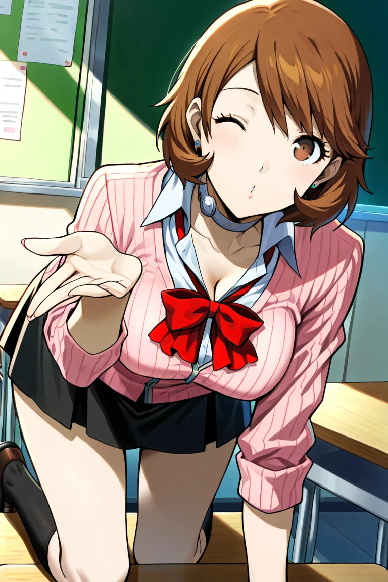 Kumiko Oumae:1.5,(cel anime:1.2), (from very below,ceiling:1.3),(day:1.7), classroom,
(cute cheerleader uniform costume:1.6), short brown hair,white bow,ponytail,(rope shibari over the clothes:1.7),(arms behind head:1.3), (upskirt,panties focus:1.4),(stand split leg:1,6, i-balanced:1.7, show sexy-high-cut-panty from micro-miniskirt:1.6),
1 girl, 18yo,Young female,Beautiful Finger,Beautiful long legs,Beautiful body,Beautiful Nose,Beautiful character design, perfect eyes, perfect face,
(frown,shame,embarrassed,anger,troubled eyebrows,crying,closed eyes tightly, opened mouth,scraming,full face blushing,:1.2),
NSFW,official art,extremely detailed CG unity 8k wallpaper, perfect lighting,Colorful, Bright_Front_face_Lighting,
(masterpiece:1.0),(best_quality:1.0), ultra high res,4K,ultra-detailed,
photography, 8K, HDR, highres, absurdres:1.2, Kodak portra 400, film grain, blurry background, bokeh:1.2, lens flare, (vibrant_color:1.2)
(Beautiful,medium_Breasts,natural pointy tits:1.3), (beautiful_face:1.5),(narrow_waist),