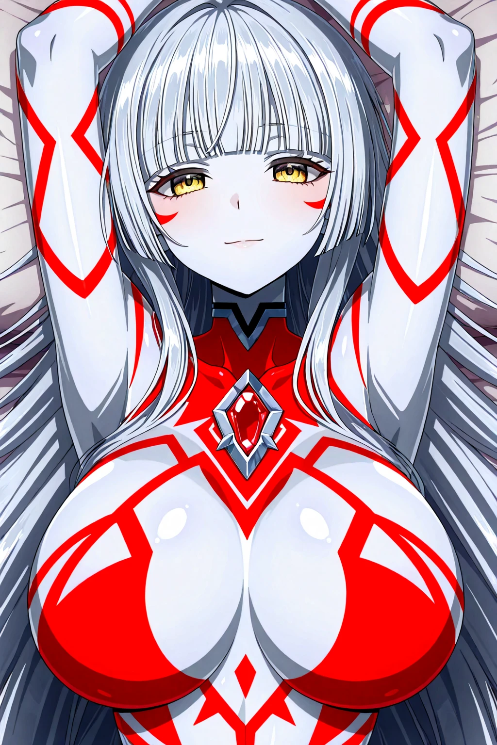 ((NSFW)) anime style beautiful woman, Best Quality, perfect anatomia, Ultra-detail, 1girl in, 独奏, large breasts,((Nude))pussy:1.5,Uterus