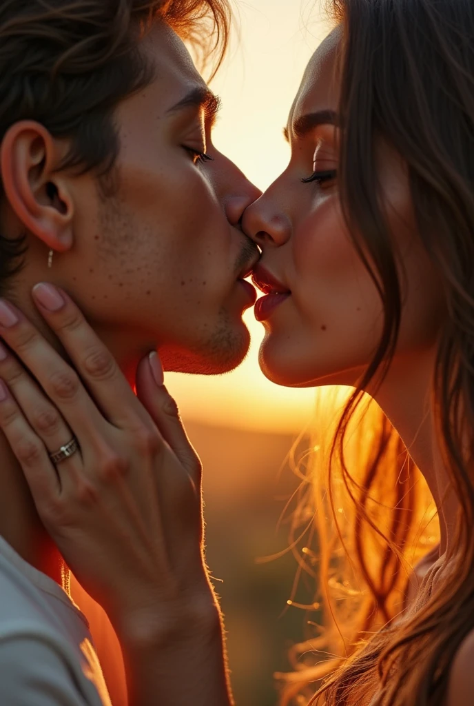A man licks beautiful girl vagina with his tongue and a girl feel happy with open mouth