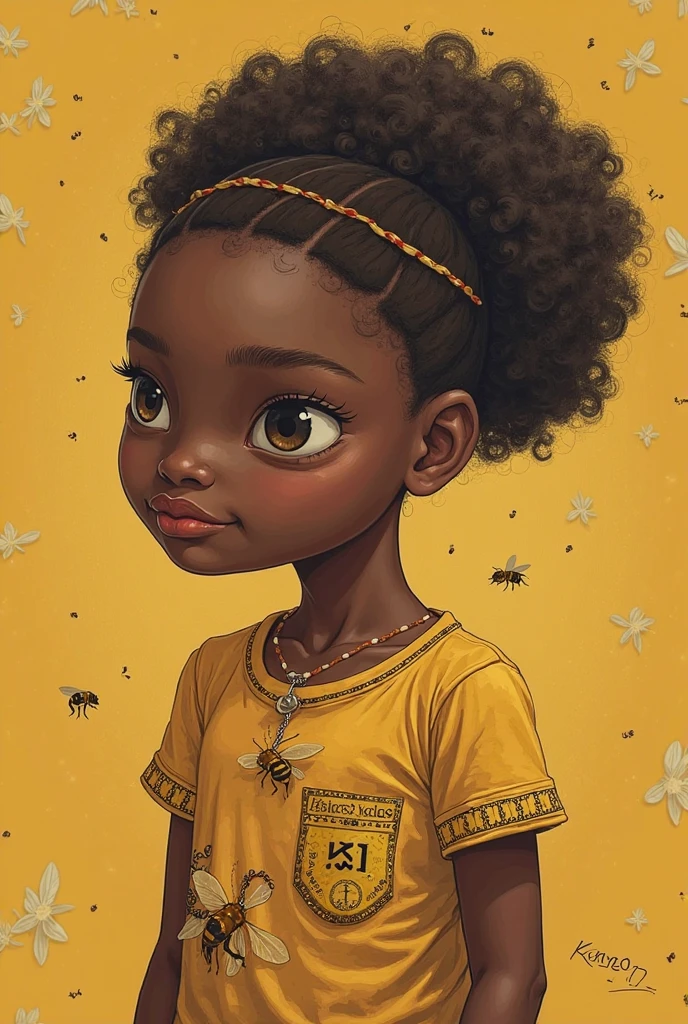 (masterpiece, best quality), deep ebony 1girl, beautiful face, wavy hair, childish face, wearing a white dress with small Ethiopian flag strip on it, loosing hope.