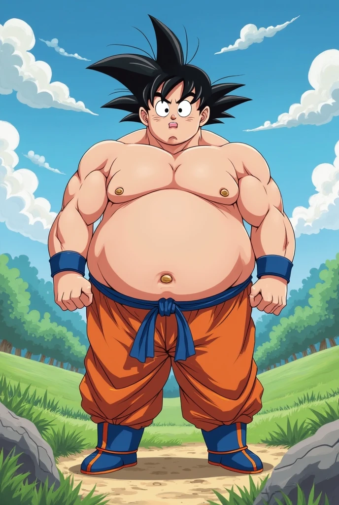 Fat man, (1 man, chubby, scared expression), cosplaying as Vegeta from Dragon Ball Z, (awkward karate stance), wielding a knife, (android 18 posters on wall behind him), messy bedroom setting, wearing tight Vegeta armor and a loose open shirt, (8k, best quality, masterpiece:1.2), (intricate details:1.4), cowering, complex 2D render ultra detailed, vibrant details, ultra detailed, realistic skin texture, detailed face, sharp focus on awkward karate stance and knife, extremely detailed CG unity 8k wallpaper, (perfect anatomy), (big belly:1.3), indoor setting, 8k, RAW photo, best quality.
