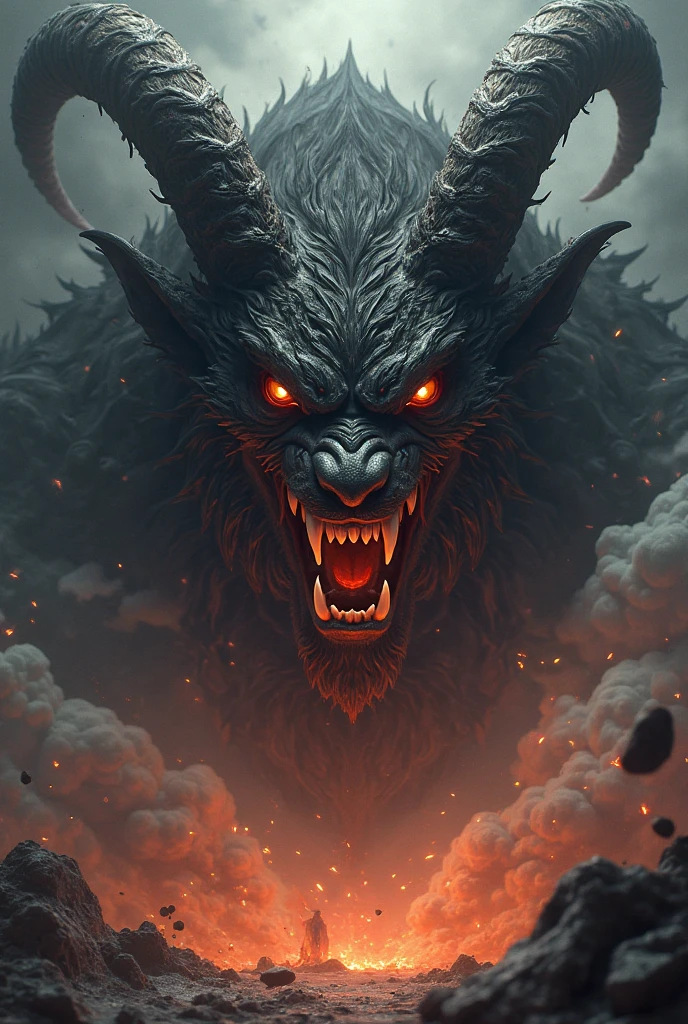 fear, creature, horn, ((best qualityer, extreme quality, Masterpiece artwork)), realisitic