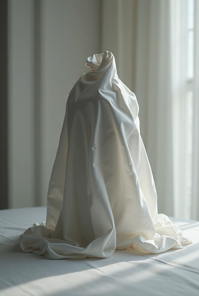 (masterpiece, best quality), 1girl,    <lora:ghost_costume_faceless:1> faceless, ghost_costume
