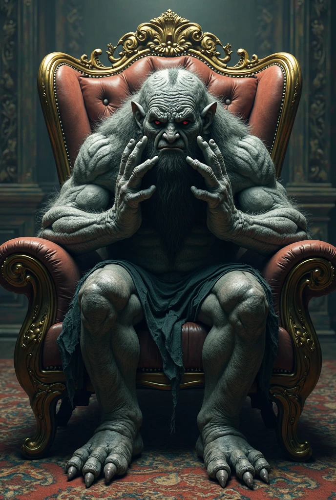 A black、Hairy orc tied to the tickle torture chair,Both feet are locked in the foot,Being tickled by a person in a hoodie,His armpits were constantly rubbed by feathers.,His two big feet were brushed with two brushes.,There are also many feathers scratching between the toes。The abdomen was scratched by someone