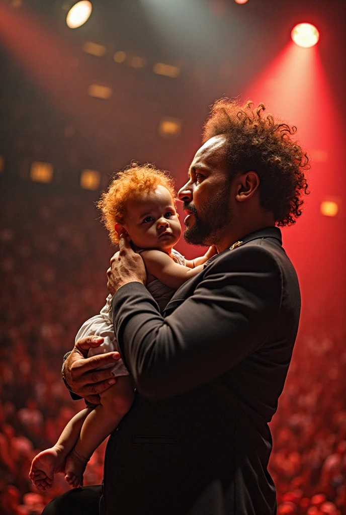 Make Kendrick Lamar holding Drake in his arms 