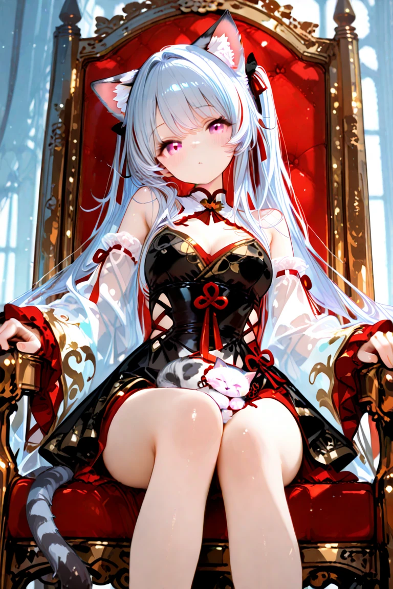 (masterpiece, highest quality:1.2), alone, One girl, umpd gold ship, pillbox hat, Red dress,No sleeve, White Pantyhose, boots, Horse tail, blush、Grassland background、(Huge breasts:1.4)、Close your eyes and scream、Spread your legs、Leg spread、See-through underwear、Underwear that gets wet、Thick white love juice、Drip a large amount of love juice、Masturbation、masturbation behavior、Clothes are see-through