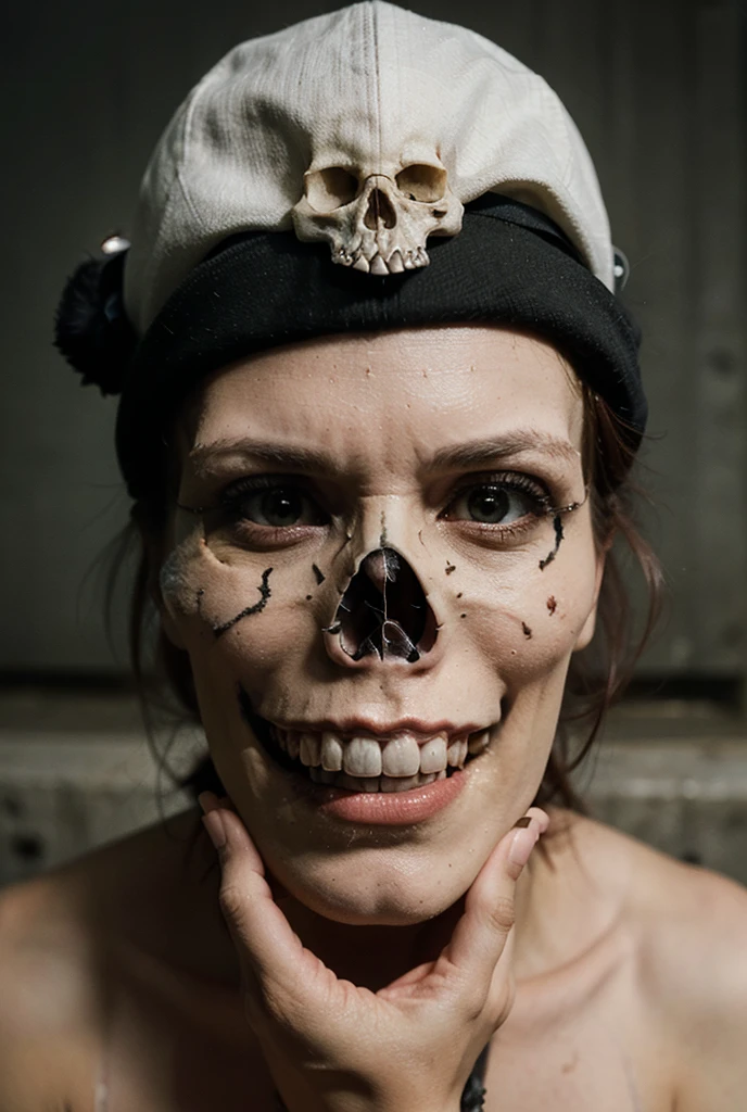 ((Decay skin)) Old fat zombie woman, older female figure, ((skull face)), dreary, siting down on a toilet, dirty bar toilet, in the restroom, (bloody mouth), ((RAW photo, 4K, Realistic, Exquisitely Detailed Skin)), Masterpiece, Best quality, offcial art, Unity 8k wallpaper, Ultra detailed , (detaile zombie face), wrincled skin, (decay skin), ((pealing off skin decay)), ((detailed skull under skin)), detailed decay skin, looking at the camera, ((grey long beard)), flannel shirt, ((cowboy hat)), masterpiece, best quality, extremely detailed blind eyes, cinematic lightning, intricate detail, highres, official art, finely detailed face, high resolution illustration, 8k, depth of field, ((zombie)), long dreadlocks hair, detailed white eyes, looking at viewer, zombie decay skin, detailed face decay, decay, terror, ((skull decay face)) scary looking, extremely detailed eyes, extremely realistic photo, extreme terror, moon, ((long white beard)), old zombie (bloody mouth), (smiling), big smile, teeth, smirking.