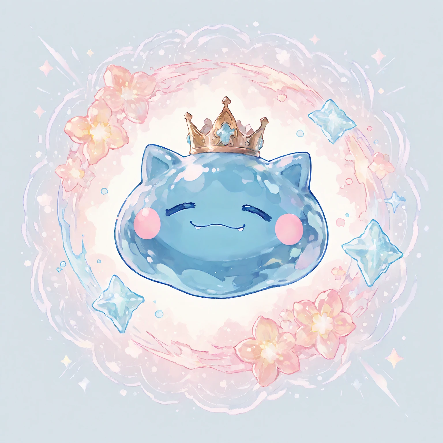pastel colors,F_S_IChooseYou, fantasy, catslime,catslime kingdom,no human