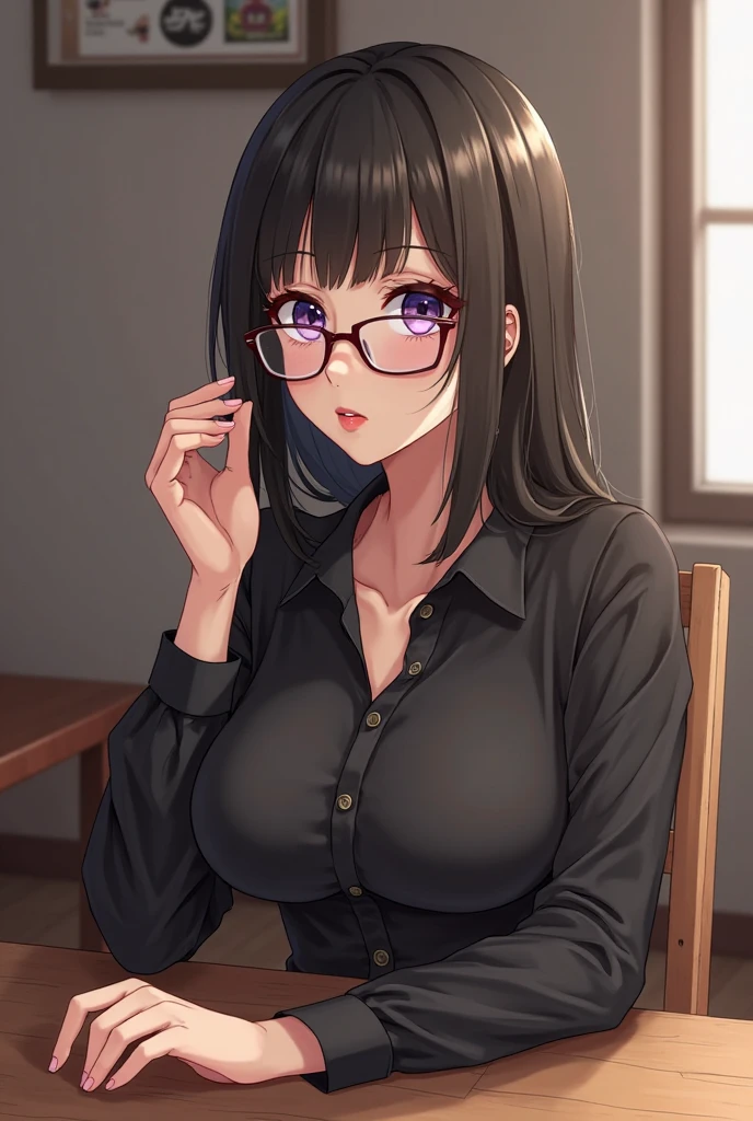 ((Highest quality、masterpiece、High resolution))、(((Zoom photo of upper body:1.95、look up、15 years old、Glasses、Idol、Beautiful Skin、semen、Wet body、Wet Hair、Nurse uniform、Cute Smile:2.5、Cleavage、Large Breasts、hospital、Black Hair、short hair)))