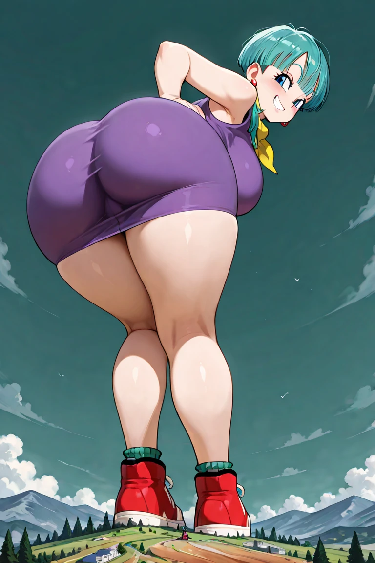 Fraction_9，Fraction_8_direction_7_direction_6_direction_5_direction_4_up，Green short hair，Green Eyes，Tie a bow at the back of your head，Purple and sailor collar，Striped sailor suit，Blue pleated skirt，White socks，leather shoes，Bean eyebrows，Wide hips，Thick thighs，Huge breasts，Huge ass，There is a bow at the back of the hair，Hair between the eyes，Sexy，Cute girl，Green Hair，permanent，Positive face，rain，Get wet，Wet suit，Sweat，Wet