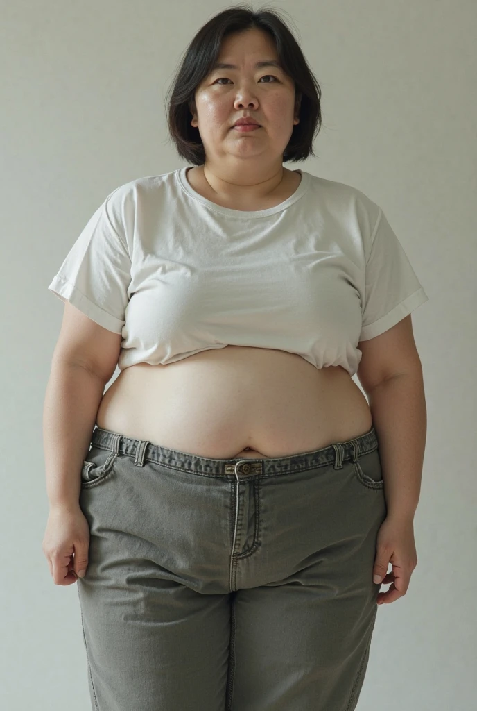 A big-breasted，Protruding